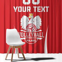 Custom Poland Volleyball Window Curtain Bialo–Czerwoni Go Champions