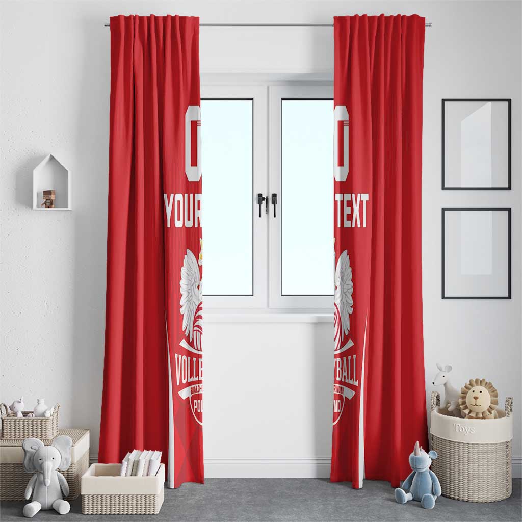 Custom Poland Volleyball Window Curtain Bialo–Czerwoni Go Champions