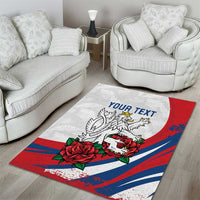 Personalized Czech Republic Area Rug Pravda Vitezi With Rose