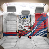 Personalized Czech Republic Back Car Seat Cover Pravda Vitezi With Rose
