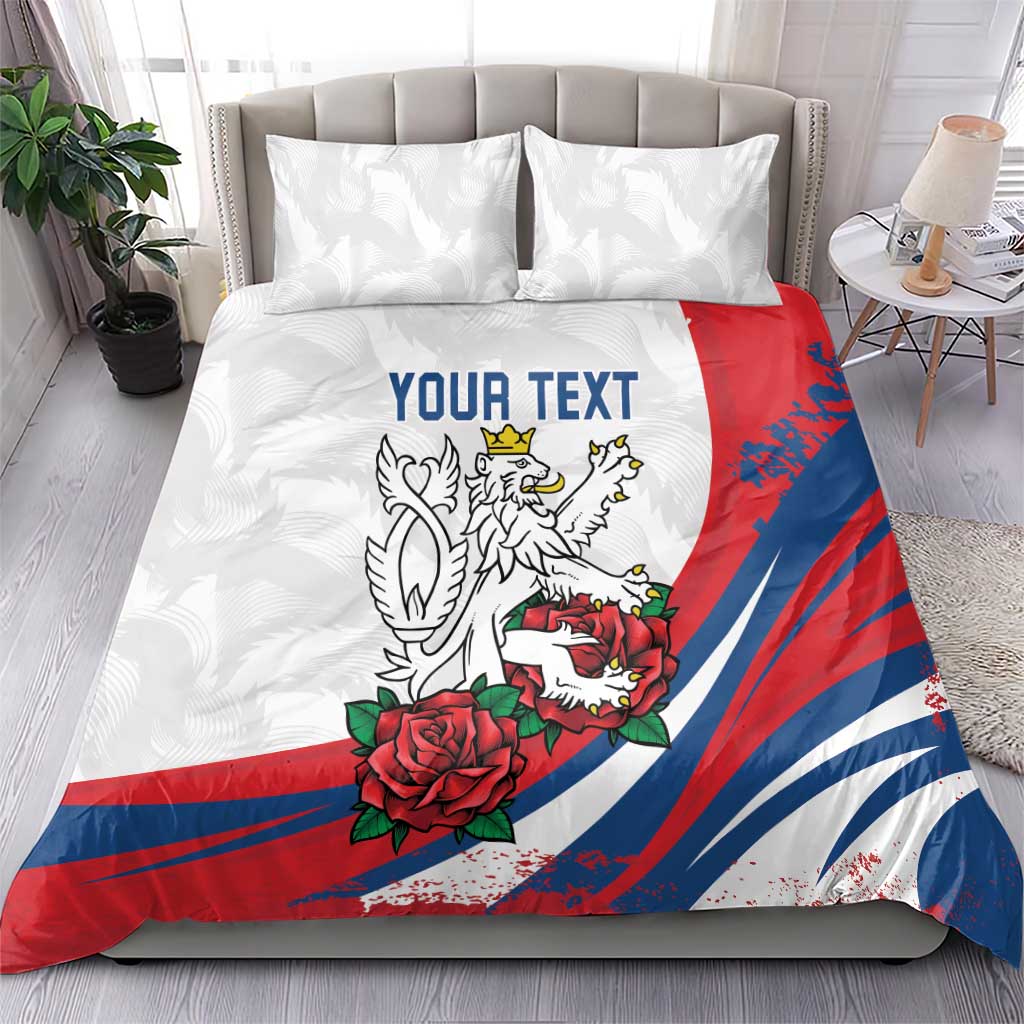 Personalized Czech Republic Bedding Set Pravda Vitezi With Rose