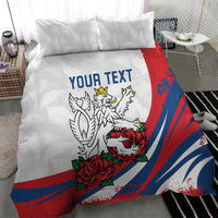 Personalized Czech Republic Bedding Set Pravda Vitezi With Rose