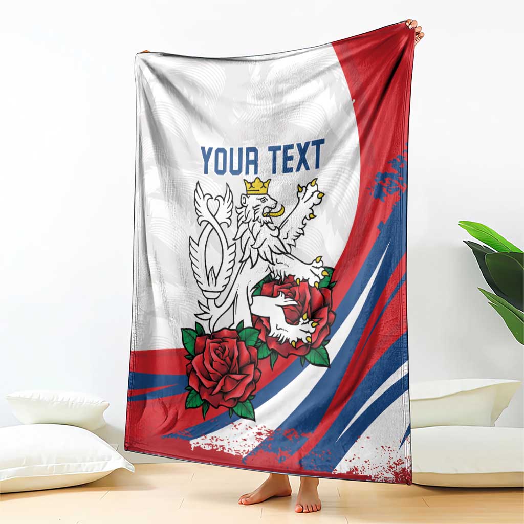 Personalized Czech Republic Blanket Pravda Vitezi With Rose