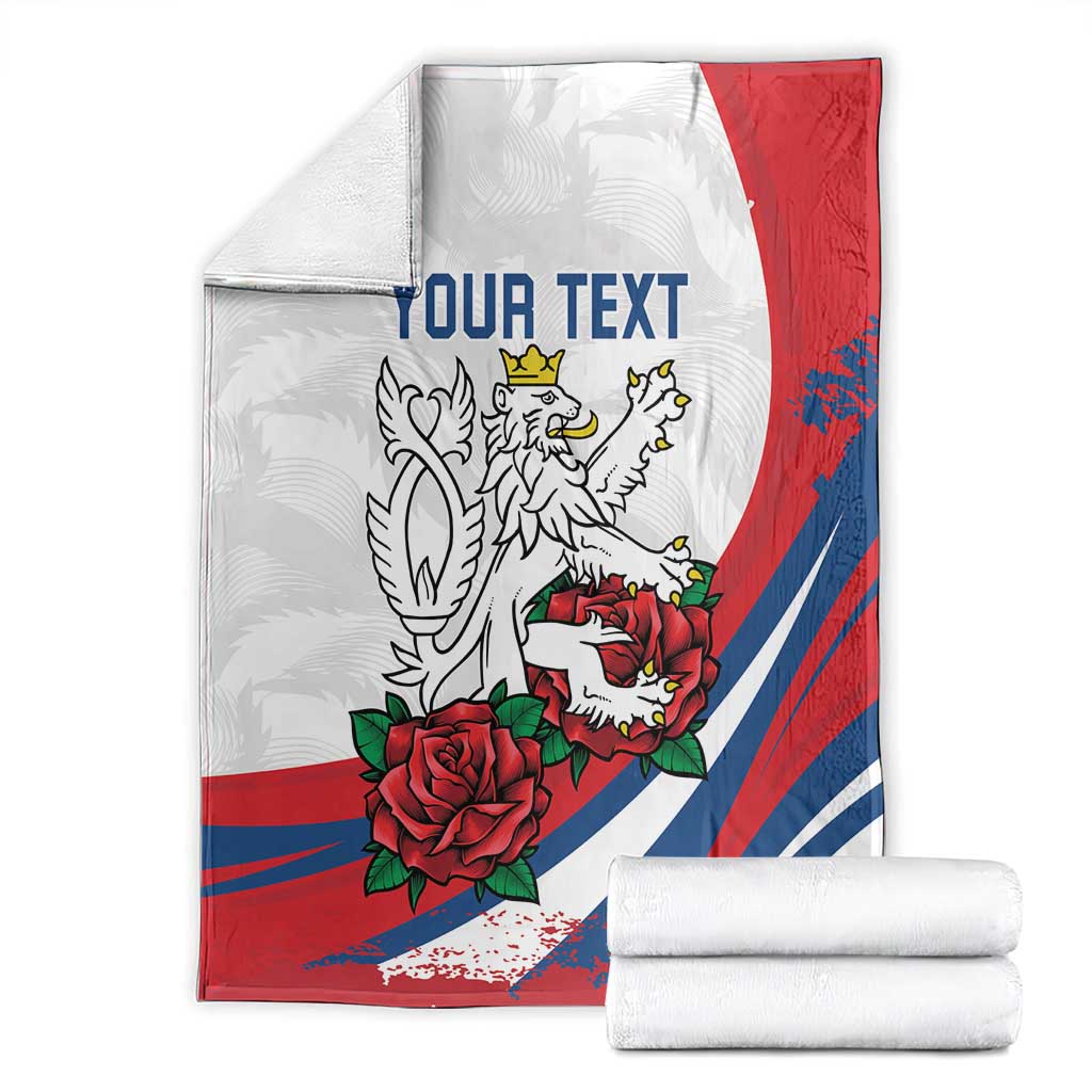 Personalized Czech Republic Blanket Pravda Vitezi With Rose
