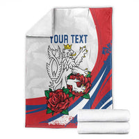 Personalized Czech Republic Blanket Pravda Vitezi With Rose