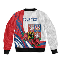 Personalized Czech Republic Bomber Jacket Pravda Vitezi With Rose