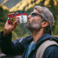 Personalized Czech Republic 4 in 1 Can Cooler Tumbler Pravda Vitezi With Rose