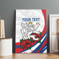 Personalized Czech Republic Canvas Wall Art Pravda Vitezi With Rose