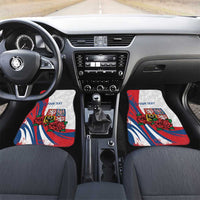 Personalized Czech Republic Car Mats Pravda Vitezi With Rose