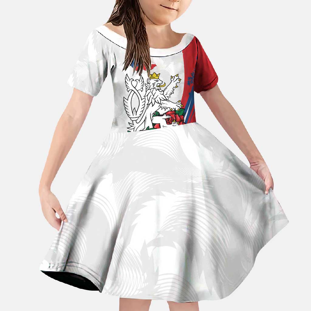 Personalized Czech Republic Family Matching Mermaid Dress and Hawaiian Shirt Pravda Vitezi With Rose