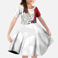 Personalized Czech Republic Family Matching Mermaid Dress and Hawaiian Shirt Pravda Vitezi With Rose