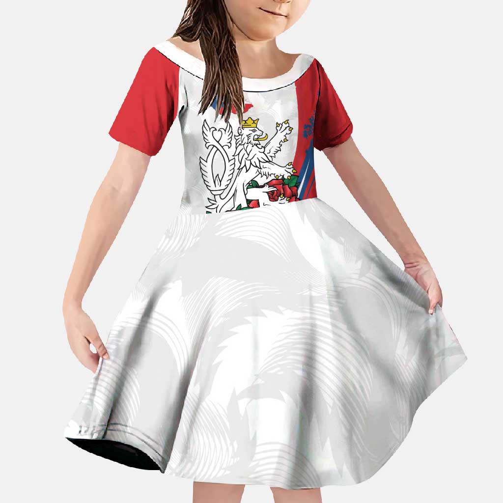 Personalized Czech Republic Family Matching Off Shoulder Maxi Dress and Hawaiian Shirt Pravda Vitezi With Rose