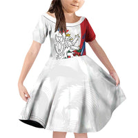 Personalized Czech Republic Family Matching Off Shoulder Short Dress and Hawaiian Shirt Pravda Vitezi With Rose