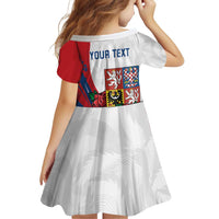 Personalized Czech Republic Family Matching Off Shoulder Short Dress and Hawaiian Shirt Pravda Vitezi With Rose