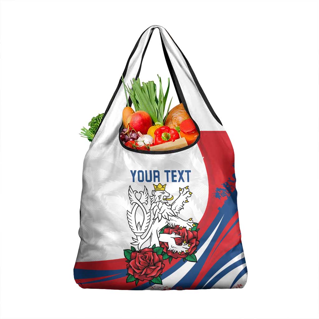 Personalized Czech Republic Grocery Bag Pravda Vitezi With Rose