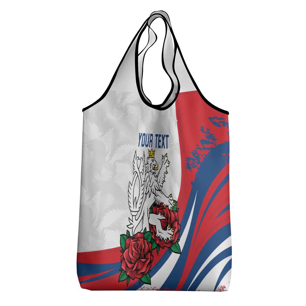 Personalized Czech Republic Grocery Bag Pravda Vitezi With Rose