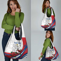 Personalized Czech Republic Grocery Bag Pravda Vitezi With Rose