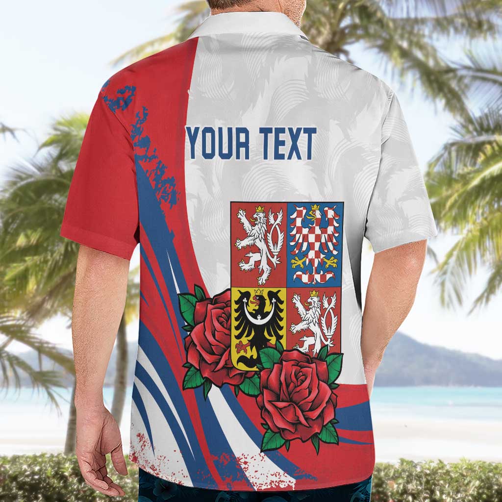 Personalized Czech Republic Hawaiian Shirt Pravda Vitezi With Rose