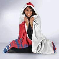 Personalized Czech Republic Hooded Blanket Pravda Vitezi With Rose