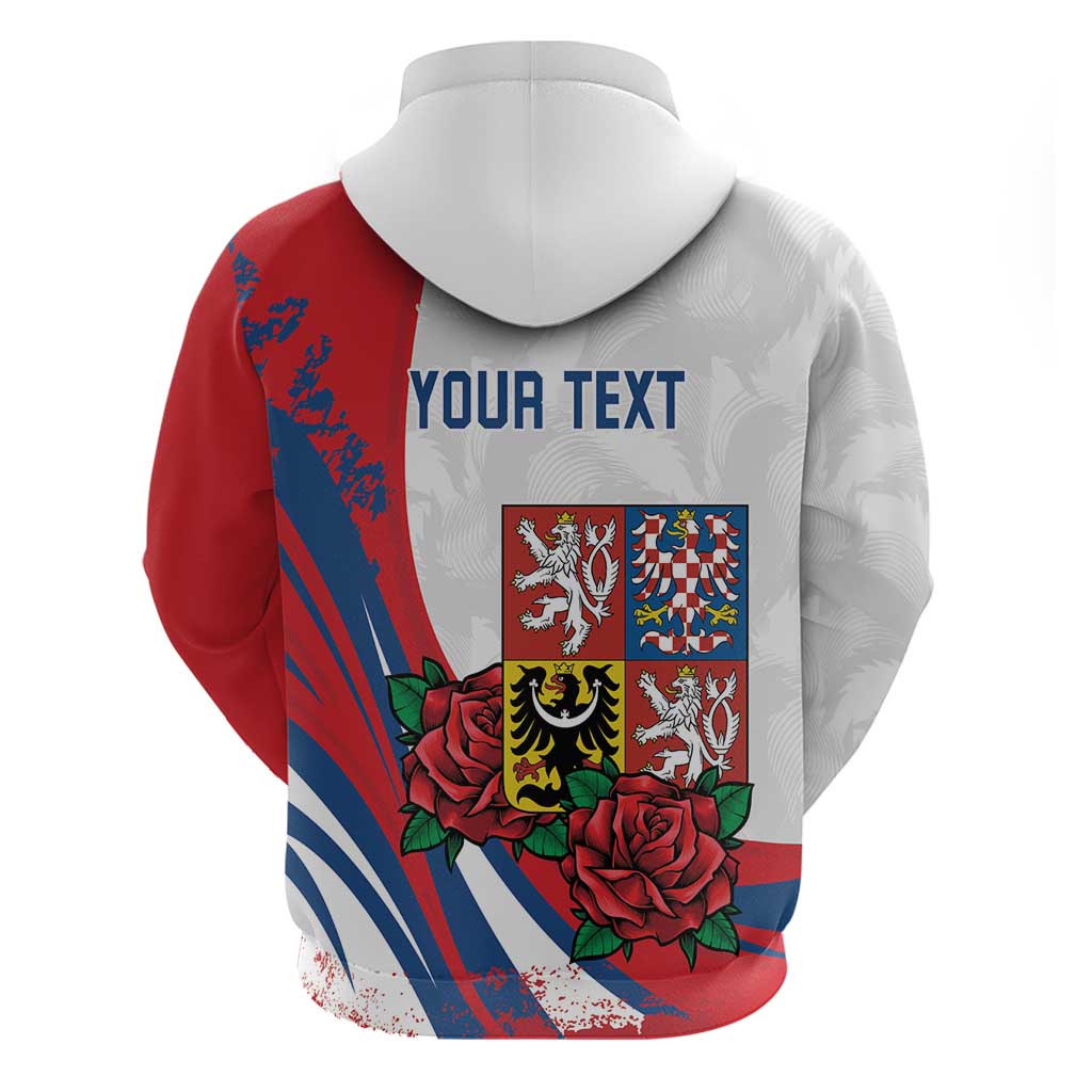 Personalized Czech Republic Hoodie Pravda Vitezi With Rose
