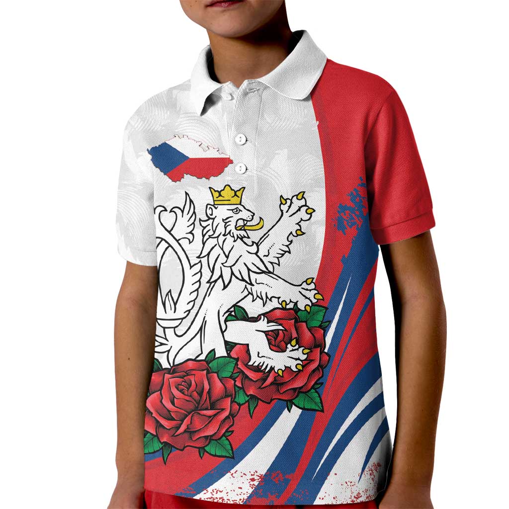 Personalized Czech Republic Kid Polo Shirt Pravda Vitezi With Rose