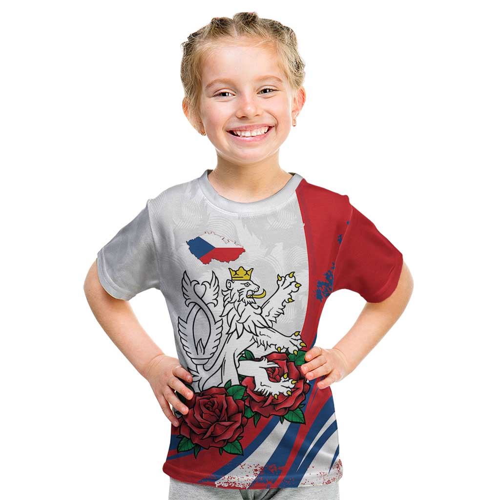 Personalized Czech Republic Kid T Shirt Pravda Vitezi With Rose