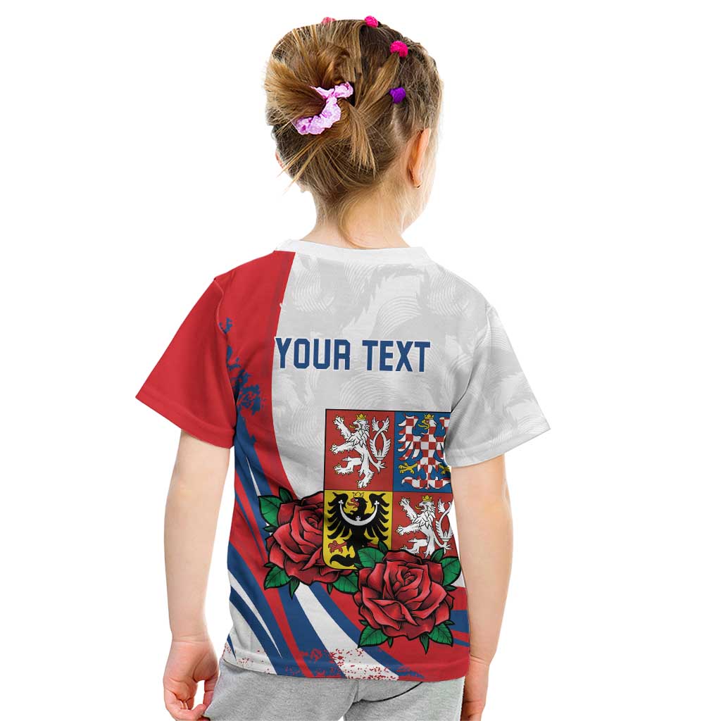 Personalized Czech Republic Kid T Shirt Pravda Vitezi With Rose