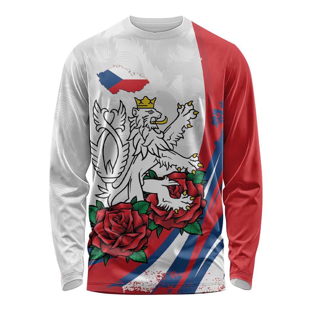 Personalized Czech Republic Long Sleeve Shirt Pravda Vitezi With Rose