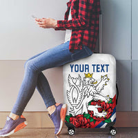 Personalized Czech Republic Luggage Cover Pravda Vitezi With Rose