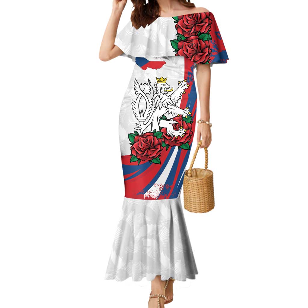 Personalized Czech Republic Mermaid Dress Pravda Vitezi With Rose
