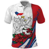Personalized Czech Republic Polo Shirt Pravda Vitezi With Rose