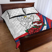 Personalized Czech Republic Quilt Bed Set Pravda Vitezi With Rose
