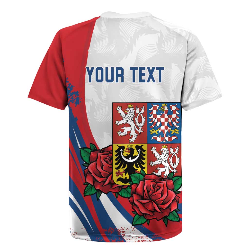 Personalized Czech Republic Rugby Jersey Pravda Vitezi With Rose