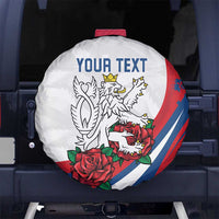 Personalized Czech Republic Spare Tire Cover Pravda Vitezi With Rose
