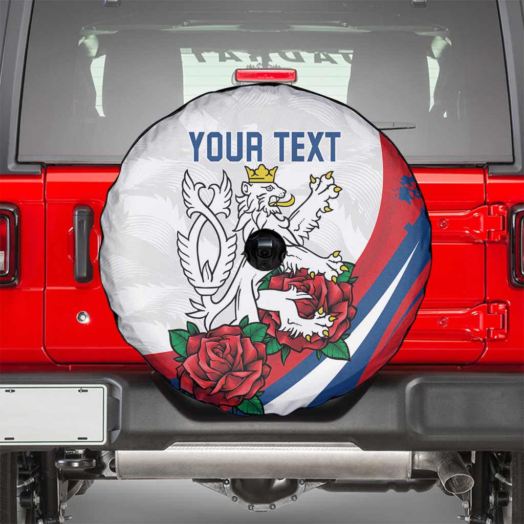 Personalized Czech Republic Spare Tire Cover Pravda Vitezi With Rose