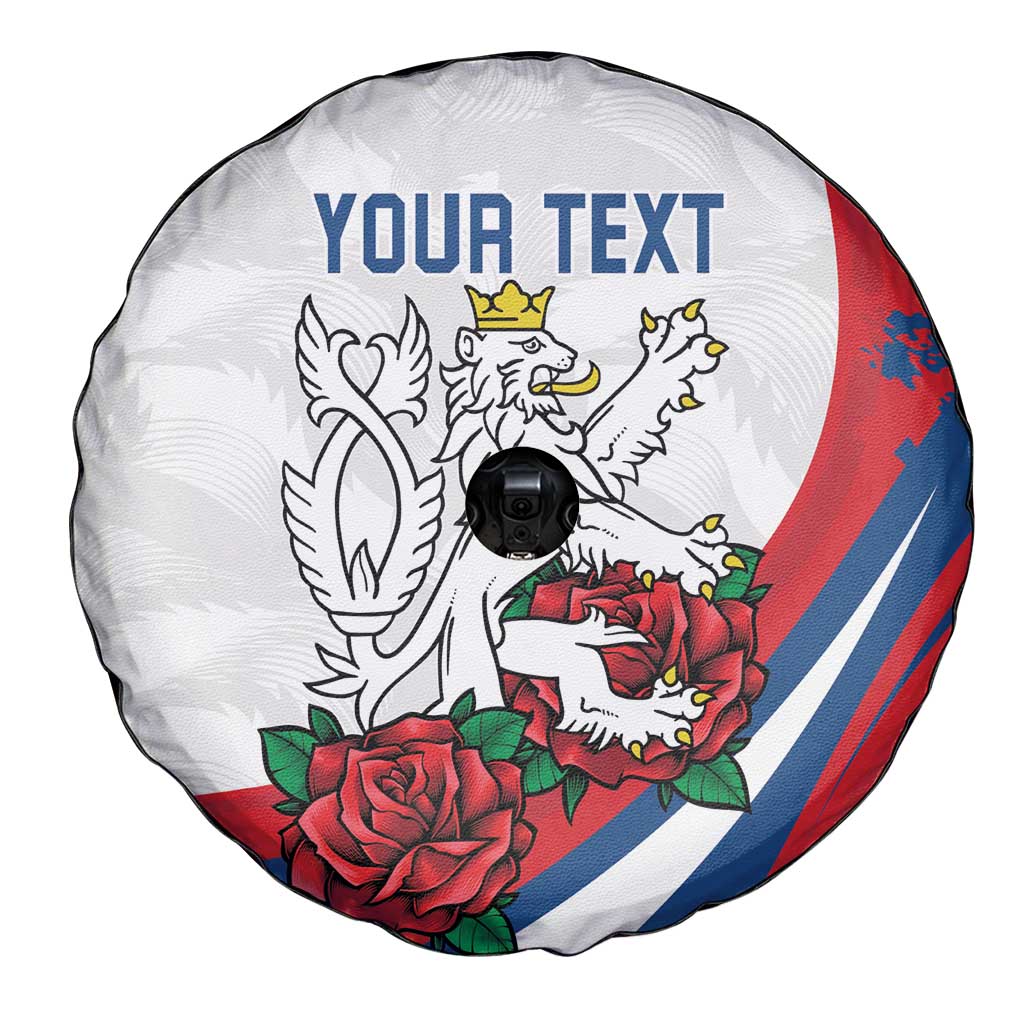 Personalized Czech Republic Spare Tire Cover Pravda Vitezi With Rose
