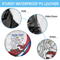 Personalized Czech Republic Spare Tire Cover Pravda Vitezi With Rose