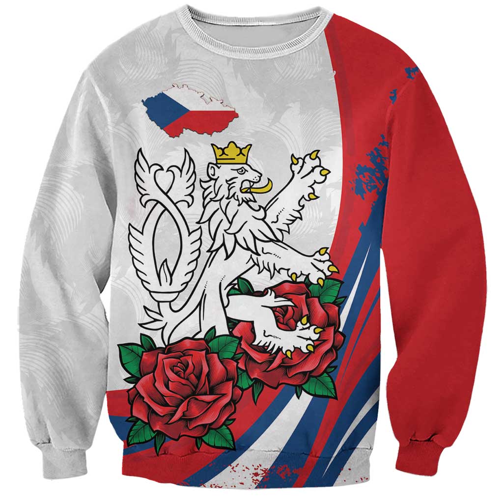 Personalized Czech Republic Sweatshirt Pravda Vitezi With Rose
