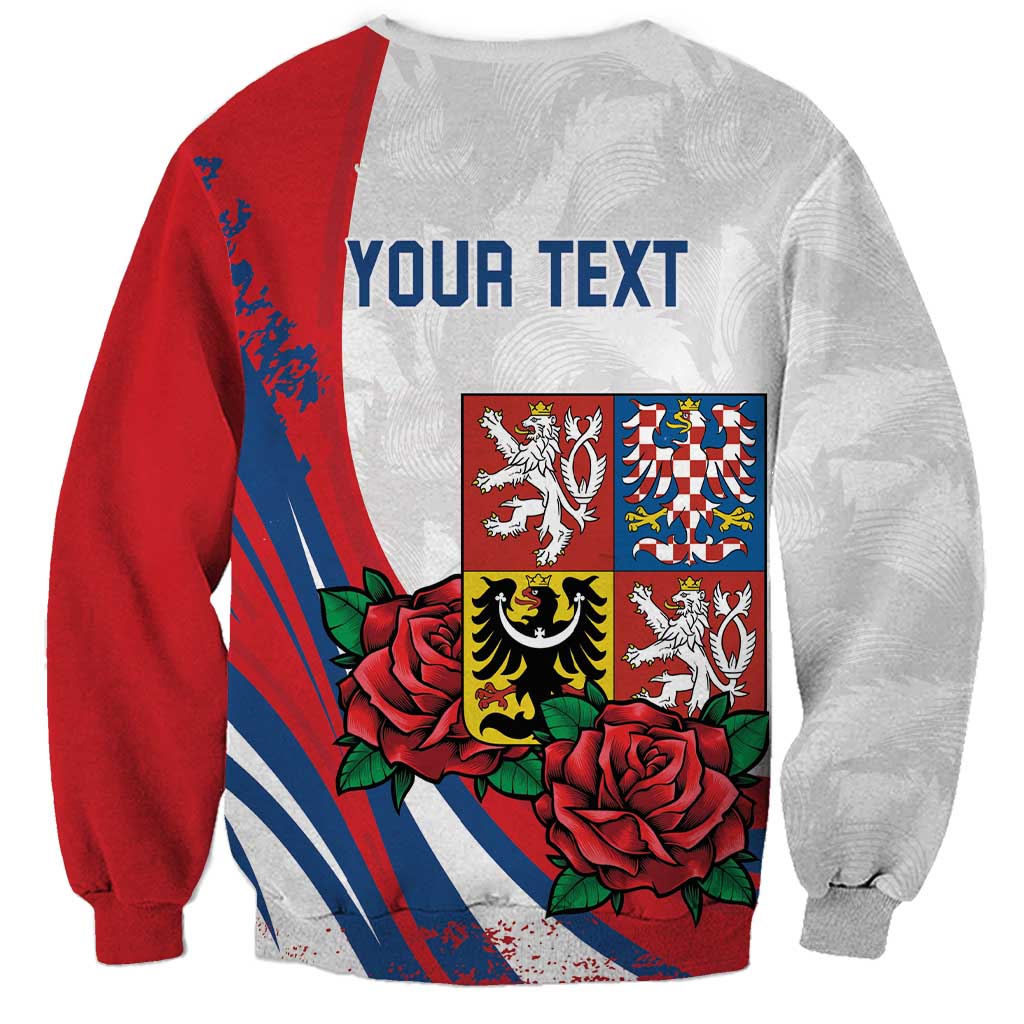 Personalized Czech Republic Sweatshirt Pravda Vitezi With Rose