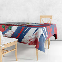 Personalized Czech Republic Tablecloth Pravda Vitezi With Rose