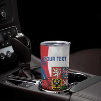Personalized Czech Republic Tumbler Cup Pravda Vitezi With Rose