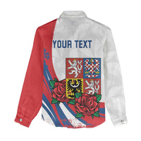 Personalized Czech Republic Women Casual Shirt Pravda Vitezi With Rose