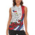 Personalized Czech Republic Women Sleeveless Polo Shirt Pravda Vitezi With Rose