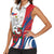Personalized Czech Republic Women Sleeveless Polo Shirt Pravda Vitezi With Rose