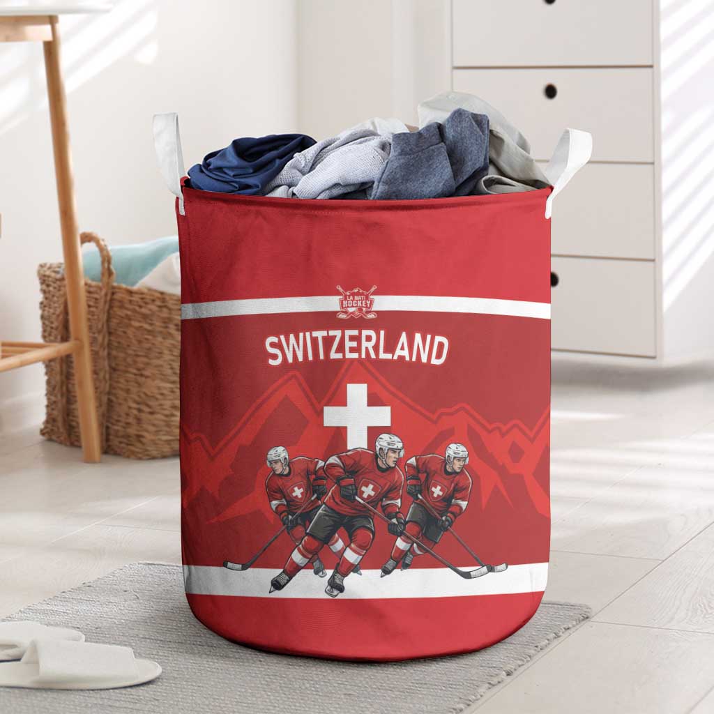Switzerland Ice Hockey Laundry Basket La Nati World Glory