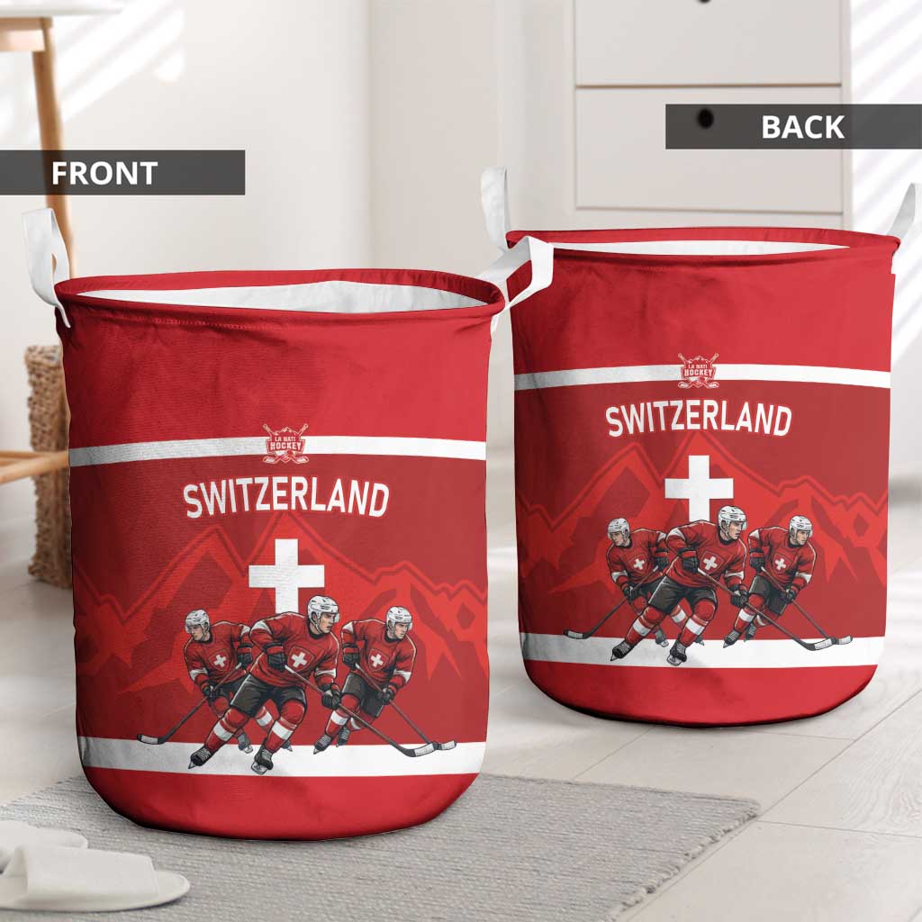 Switzerland Ice Hockey Laundry Basket La Nati World Glory