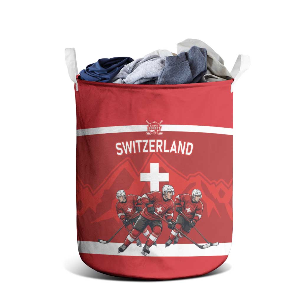 Switzerland Ice Hockey Laundry Basket La Nati World Glory