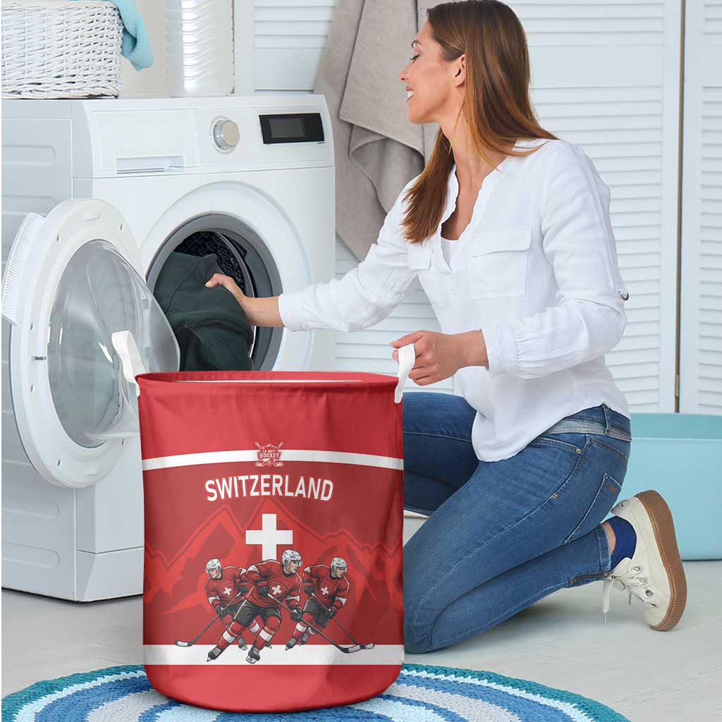 Switzerland Ice Hockey Laundry Basket La Nati World Glory