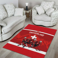 Switzerland Ice Hockey Area Rug La Nati World Glory