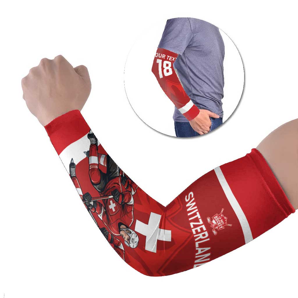 Custom Switzerland Ice Hockey Arm Sleeves La Nati World Glory